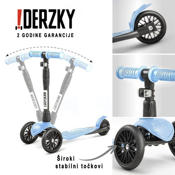 DERZKY Trotinet Baby Style 1-5 godina pastelno plava - 003-1-19-213-I