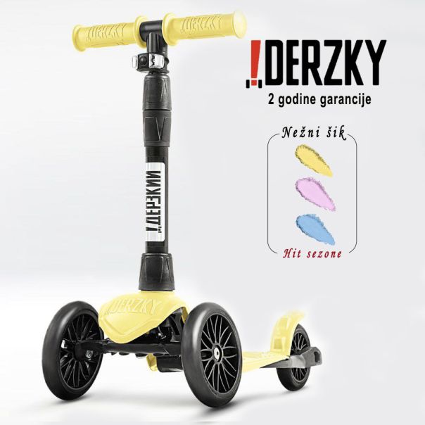 DERZKY Trotinet Baby Style 1-5 godina pastelno zuta - 003-1-19-216-I
