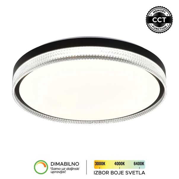 FORMA LED plafonjera 70W 3000K - 6400K LP-415-70R BK - EP2932057