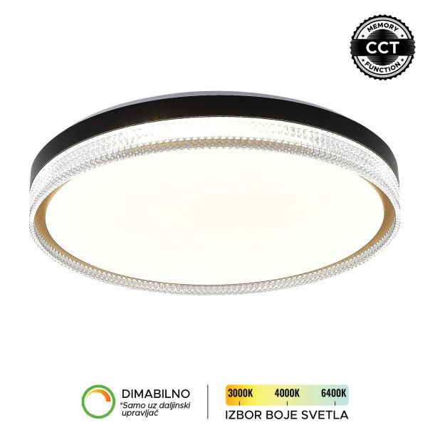 FORMA LED plafonjera 70W 3000K-6400K LP-415-70R BK+SG - EP2932060