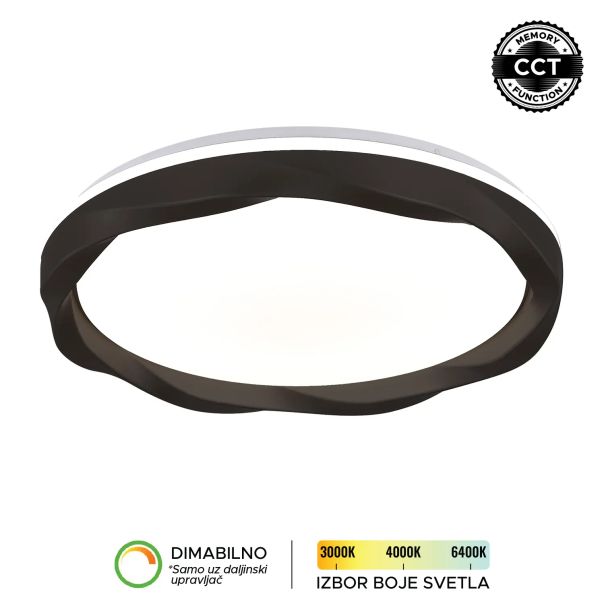 FORMA LED plafonjera 54W 3000K-6400K LP-421-54R BK - EP2932072