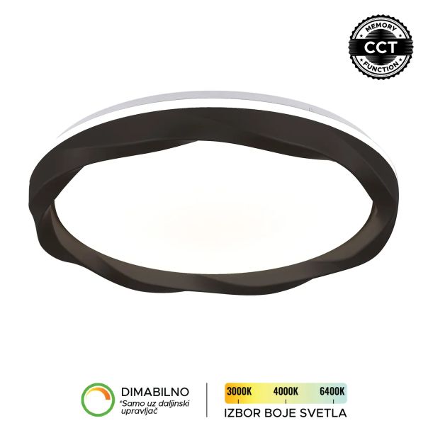 FORMA LED plafonjera 70W 3000K-6400K LP-421-70R BK - EP2932138