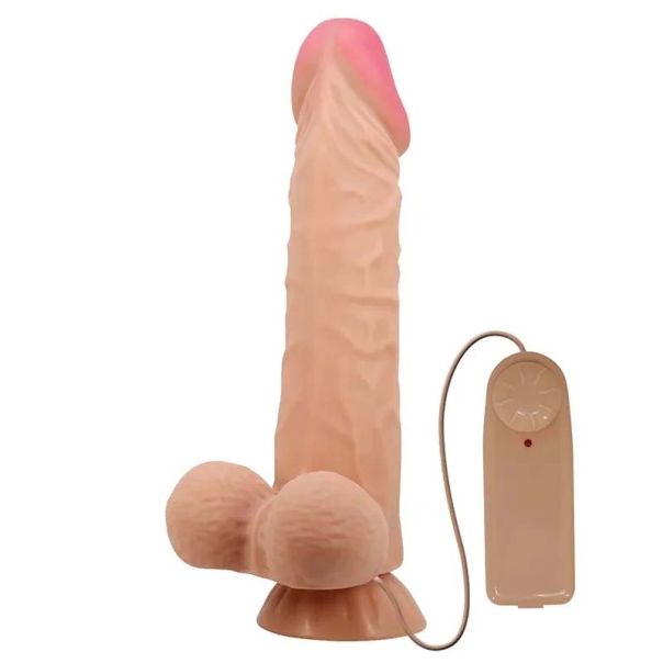Vibro dildo sa kozicom koja se pomera 24cm - 008104ZRG