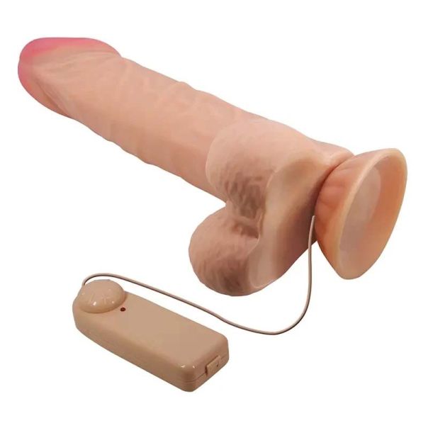Vibro dildo sa kozicom koja se pomera 24cm - 008104ZRG