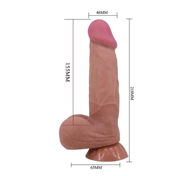 Dildo sa kozicom koja se pomera 22cm - 008105NRG-1