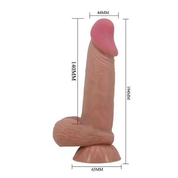 Dildo sa kozicom koja se pomera 19cm - 008108NRG-1