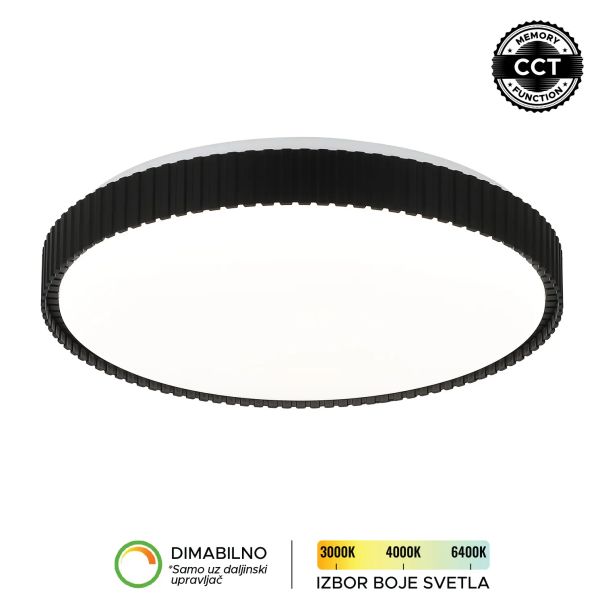 FORMA LED plafonjera 86W 3000K - 6400K LP-423-86R BK - EP2927354