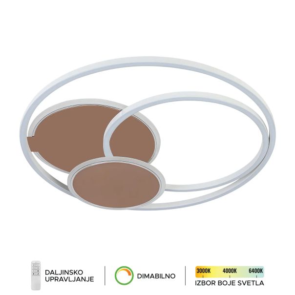 FORMA LED plafonska lampa 36W 3000K,4000K,6400K F2102-36C WH+RG - EP2927408