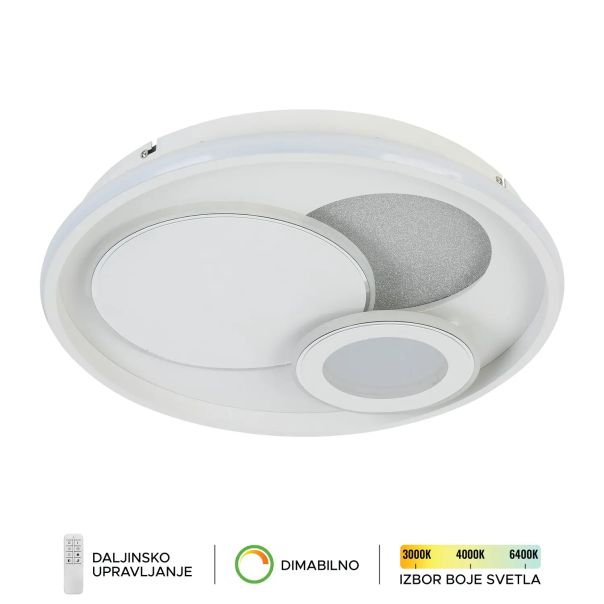 FORMA LED plafonska lampa 36W 3000K,4000K,6400K F2104-24C WH - EP2927420