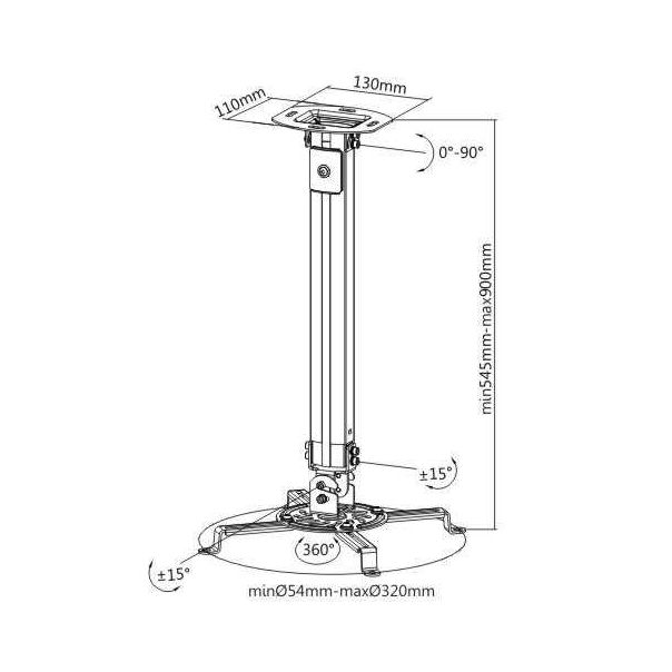 KETTZ Nosač za projektor PN-K10 univerzalni - 01-137
