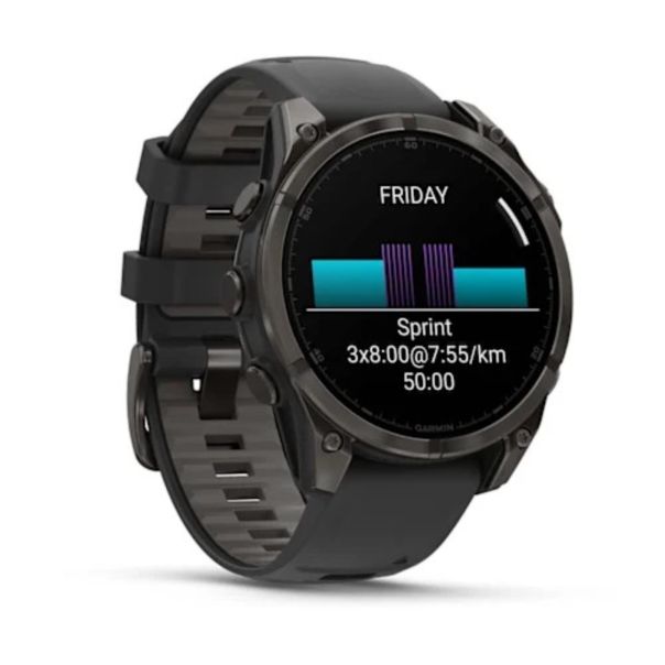 GARMIN Sat Fenix 8 47,AMOLED,Sap,PebbleGy - 010-02904-21
