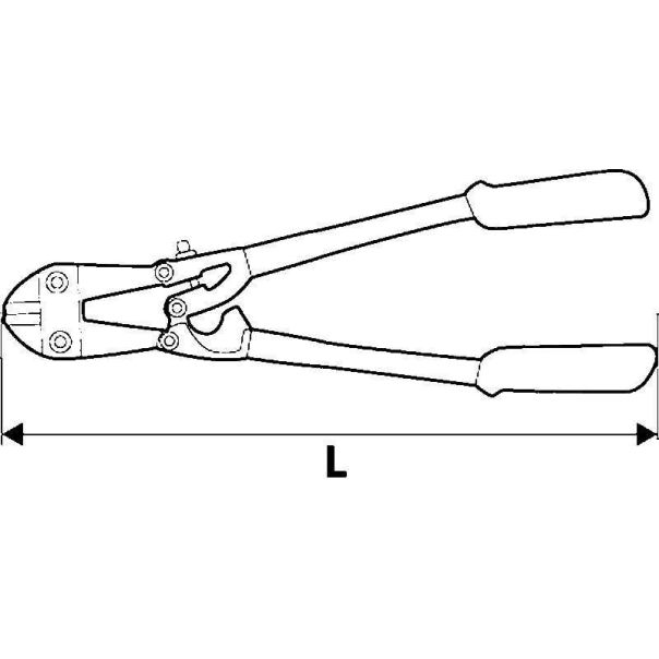 TOPEX Makaze za gvožđe 450 mm - 01A118