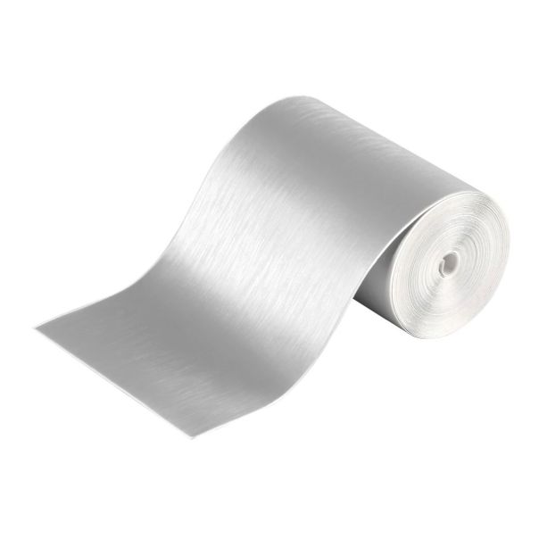 LAMPA ACCESSORIES Zaštitna nalepnica sajtne boja brušeni aluminijum 50x8cm - 02025