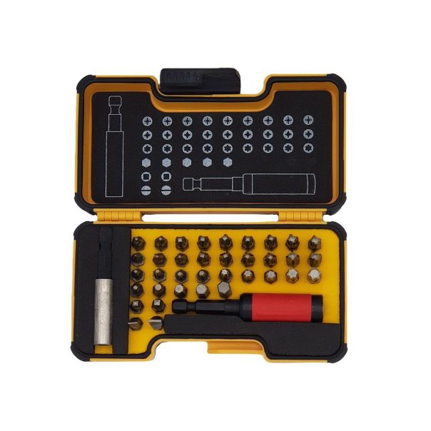 Felo Set bitova  XS-Strongbox Bits 38 sa držačem bitova STAR SL/PH/PZ/HEX/TX/SQ 02073806 38 kom - 02073806