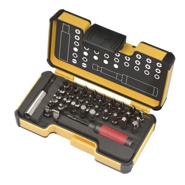 Felo Set bitova  XS-Strongbox Bits 38 sa držačem bitova STAR SL/PH/PZ/HEX/TX/SQ 02073806 38 kom - 02073806