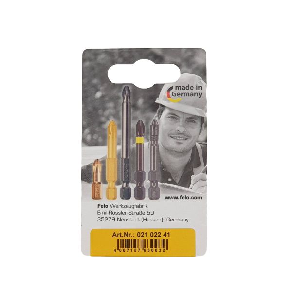 Felo Udarni bit Impact Pozidriv PZ2 x 25 02102241 2 kom u blisteru - 02102241