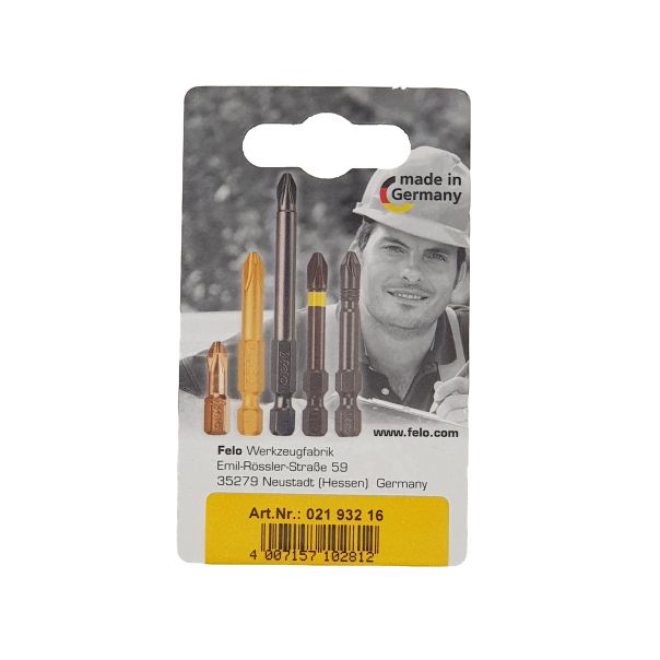 Felo Bit Industrial Pozidriv PZ1/PZ2/PZ3 x 25 02193216 3 kom u blisteru - 02193216