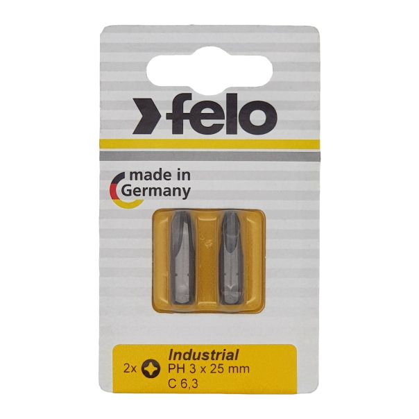 Felo Bit Industrial Phillips PH3 x 25 02203036 2 kom u blisteru - 02203036