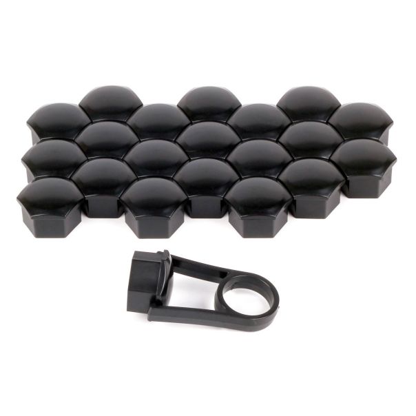 LAMPA ACCESSORIES Set plastičnih poklopaca za šrafove točka 20kom 17mm crni - 02248