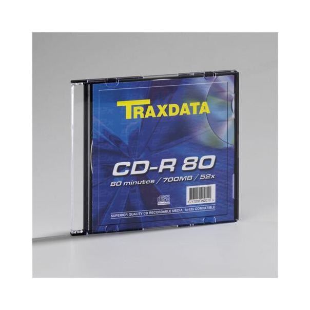 MED CD disk TRX CD-R 52x SLIM BOX 1 - 0230284