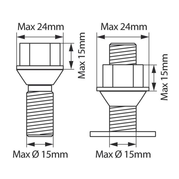 LAMPA ACCESSORIES Brava rezervnog točka sa ključem - 02469