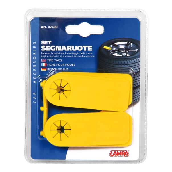 LAMPA ACCESSORIES Obeleživaci strane ugradnje guma 4kom - 02490