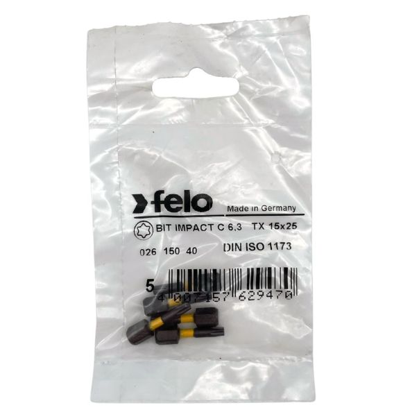 Felo Udarni bit Impact TORX TX15 x 25 02615040 - 02615040