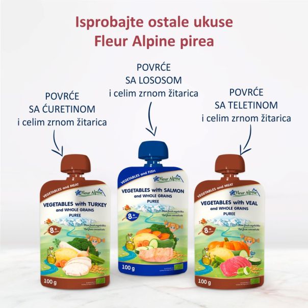 Fleur Alpine organski pire od povrća sa govedinom 8+, 100gr - 000390-1