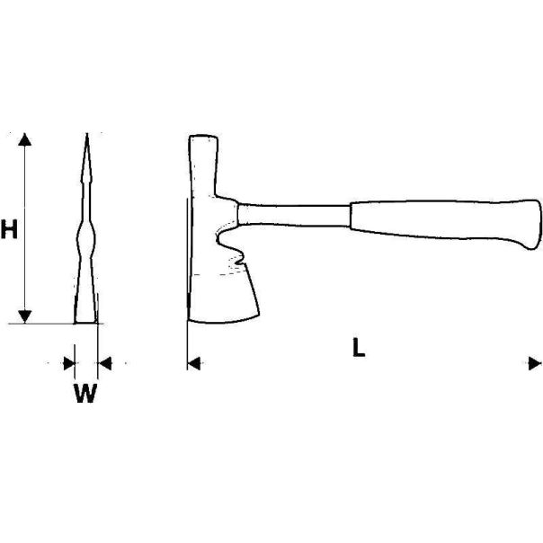TOPEX Čekić/sekira 600g - 02A110