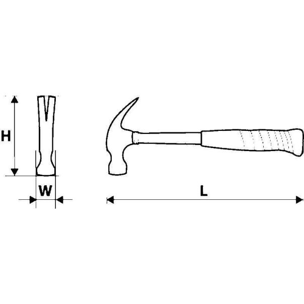 TOPEX Čekić stolarski 600g - 02A706