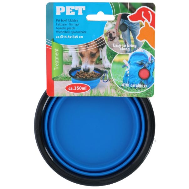 PET TREATMENT Sklopiva činija za pse plava 350 ml - EP3174617