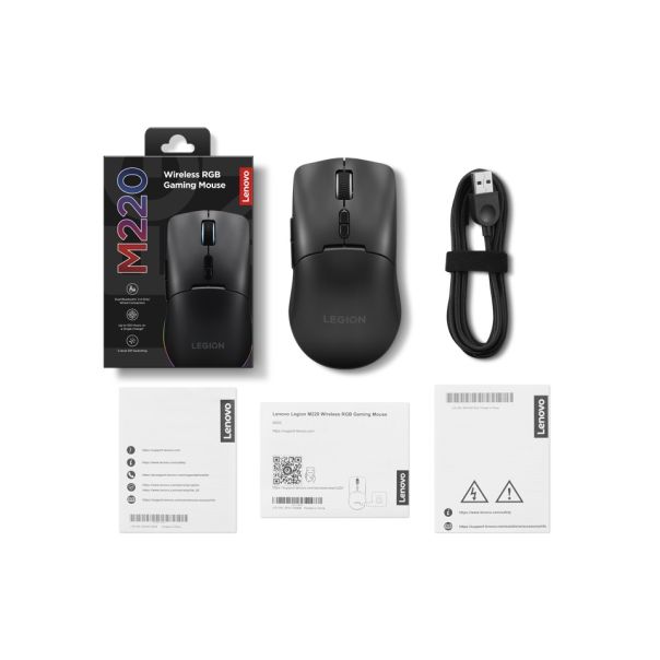 LENOVO Legion M220 GY51U28359 Wireless-BT RGB Gaming Miš (Eclipse Black) - EP3021709