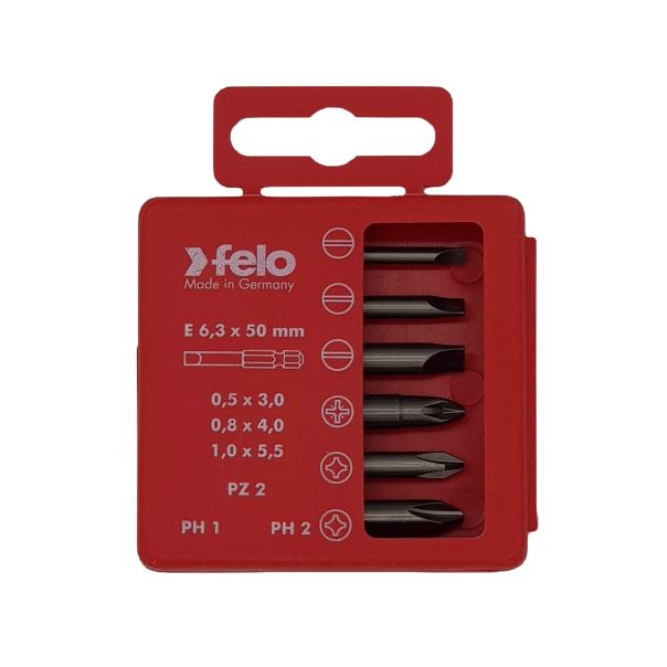 Felo Set bitova Industrial Bit-box Profi 50 mm SL/PH/PZ 03092516 6 kom - 03092516