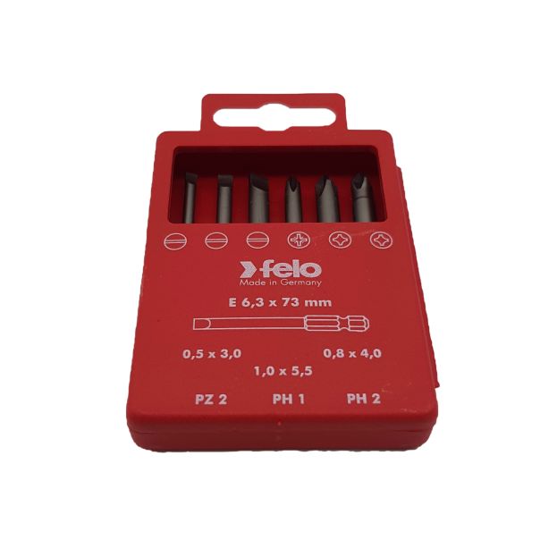Felo Set bitova Industrial Bit-box Profi 73 mm SL/PH/PZ 03092716 6 kom - 03092716