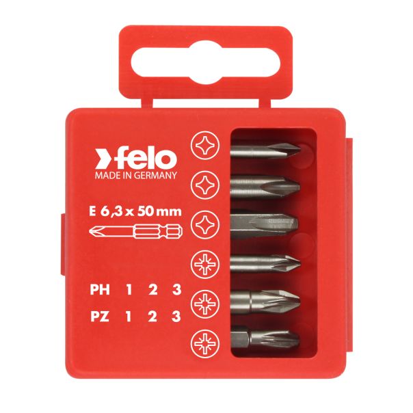 Felo Set bitova Industrial Bit-box Profi 50 mm PH/PZ 03291516 6 kom - 03291516