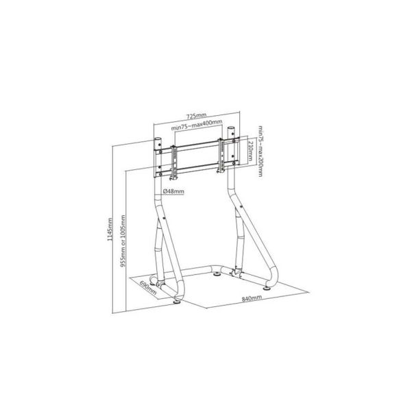 SPAWN Single Monitor Floor Stand - 033605