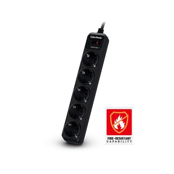 CyberPower produžni kabl sa prenaponskom zaštitom,B0520SC0,5xšuko/1,8m - 0342109