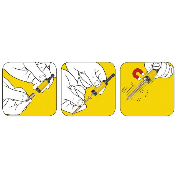Felo Držač bitova magnetni  Star 1/4 x 450 mm 03817090 - 03817090