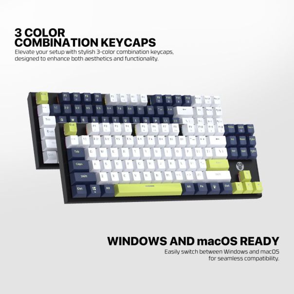 FANTECH Tastatura Mehanicka Gaming MK877S RGB Atom 87S Mori plava (taro switch) - EP3135210
