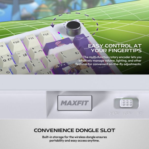 Tastatura Mehanicka Gaming Fantech MK921 Maxfit 8 Wireless ONE PIECE - GEAR5 (brown switch) - EP3094898