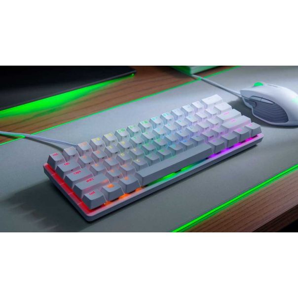 RAZER Gejmerska tastatura Huntsman Mini Mercury Edition 60% Opto-Gaming (Linear Red Switch) - 102251