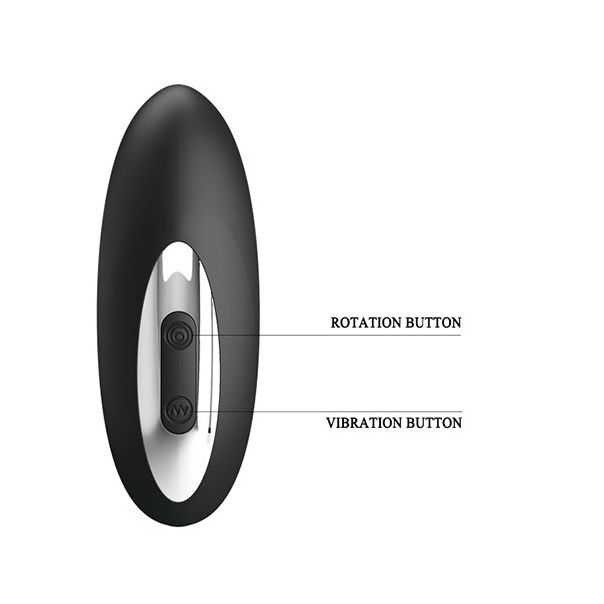 Masažer prostate sa rotirajućim perlama - 040065-1