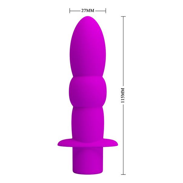 Ljubičasti analni vibrator 10 režima vibracije - 040091