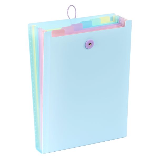 VIQUEL Expanding organizer sa 6 pregrada i gumicom USPRAVNI Rainbow Pastel - 04CK31