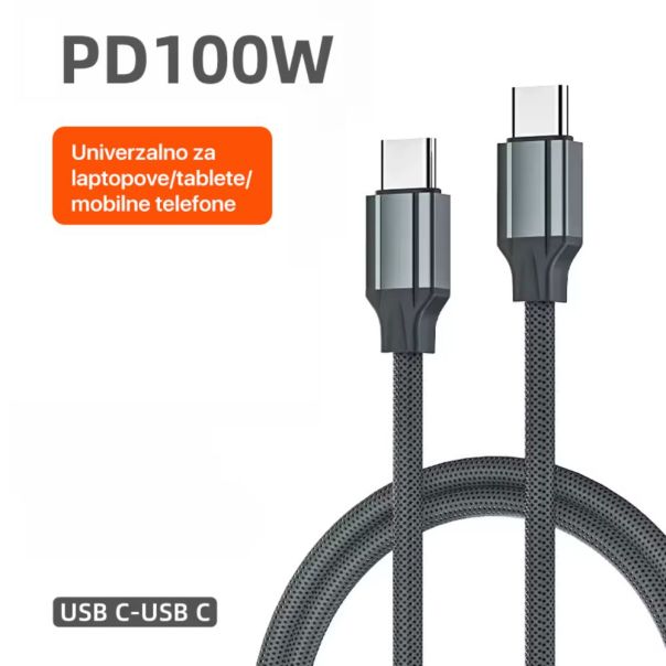 Data kabl LDNIO LC442C 100w, Type C na Type C sivi 2m - 224848