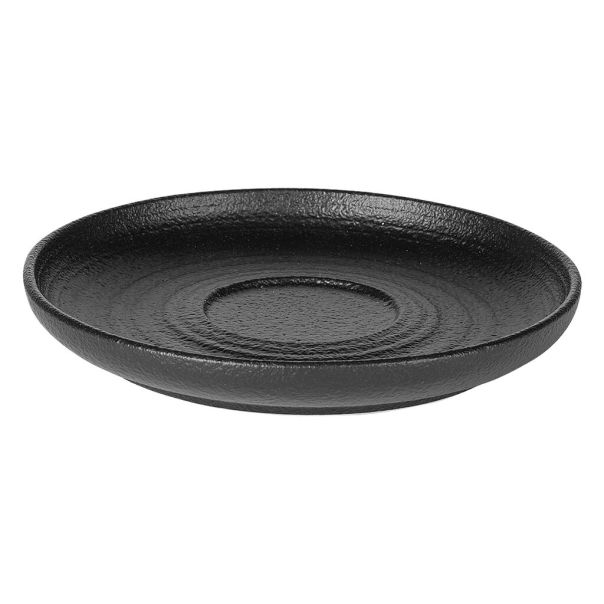 Castelli Set 2 keramičke šolje sa tacnama Tribeca, Teksturna glazura, 2 × 180ml, Crne - EP3246751