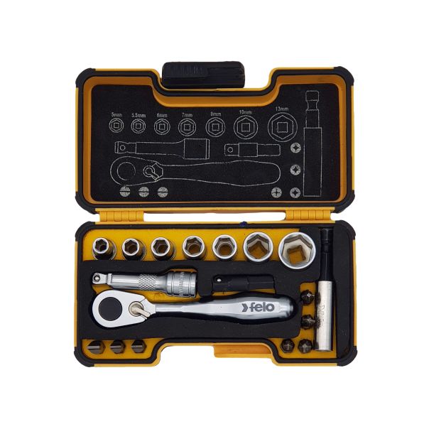 Felo Set alata XS-Strongbox XS 18 sa čegrtaljkom PH/PZ/TX/SW/MS 05771806 18 kom - 05771806