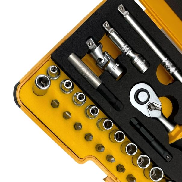 Felo Set alata XL-Strongbox R-GO sa čegrtaljkom SL/HEX/HEX-Nut/PH/SQ 05783656 36 kom - 05783656