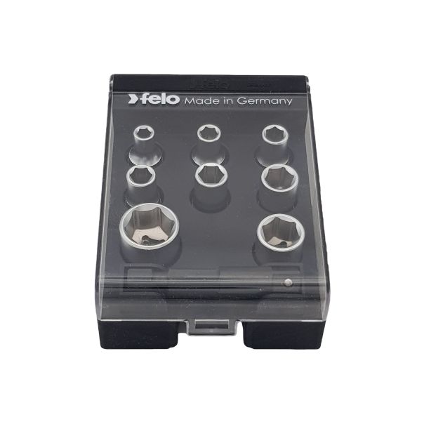 Felo Set nasadnih glava sa adapterom HEX Nut 05798106 9 kom - 05798106
