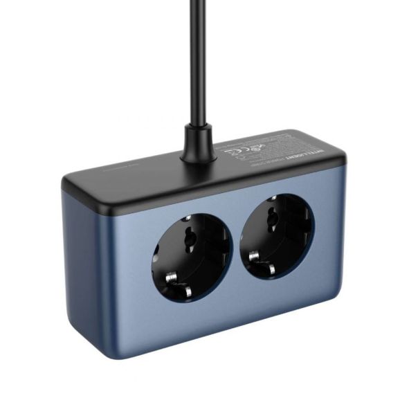 Produzni kabl LDNIO SE3, 2 uticnice, USB, 2xPD, 5u1, GAN, 45W total power - 224829-1